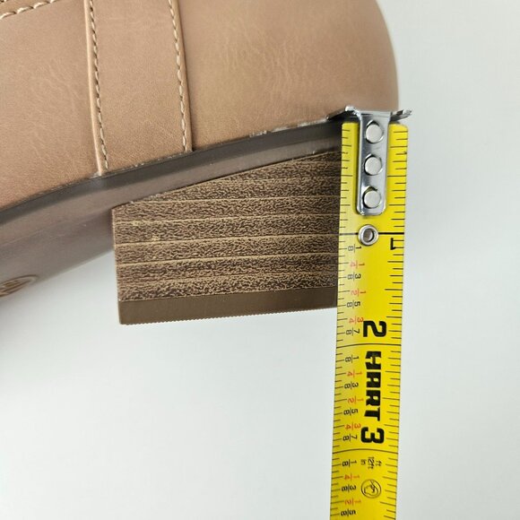 Universal Thread Womens Western Knee High Light Brown Memory Foam Boots Size 7.5 - Picture 6 of 14